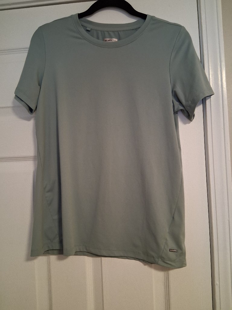 Mondetta Perfomance Luxury T-Shirt, Size Small, Seafoam Green